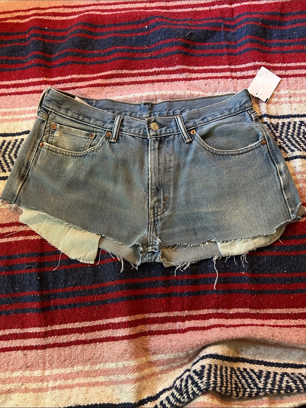 Washed Levi’s 505 Blue Denim Cutoff Shorts -nwt